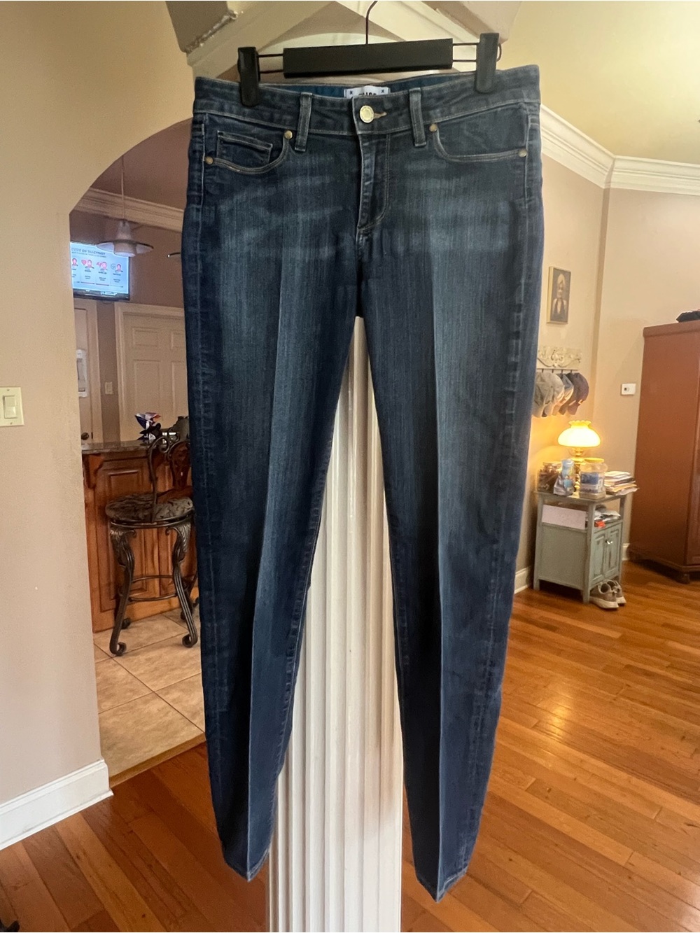 PAIGE Women's Skinny Jeans in Dark Blue Wash